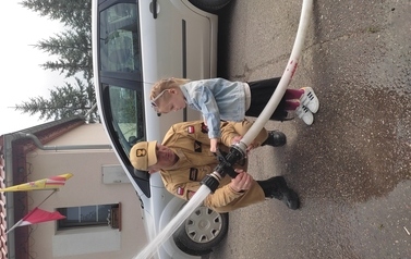Wizyta strażak&oacute;w w przedszkolu 20