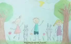 Kartka z życzeniami od Szkoły Podstawowej nr 4 im. Władysława Broniewskiego w Jarocinie 2