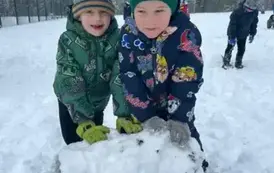 Śnieżna przygoda w naszym przedszkolu- zaskoczyła nas zima! 5
