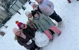 Śnieżna przygoda w naszym przedszkolu- zaskoczyła nas zima! 6