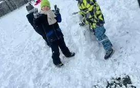 Śnieżna przygoda w naszym przedszkolu- zaskoczyła nas zima! 10