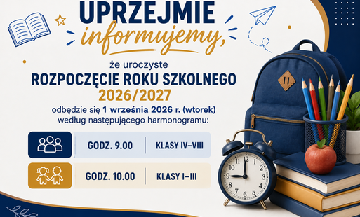 Inauguracja roku szkolnego 2026/2027