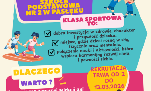 Rekrutacja do klasy czwartej sportowej 